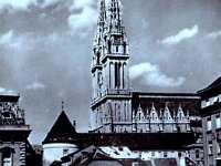 Bakačeva ulica 1943. godine. Vidi se Cesarčeva ulica koja je probijena 1940. godine
